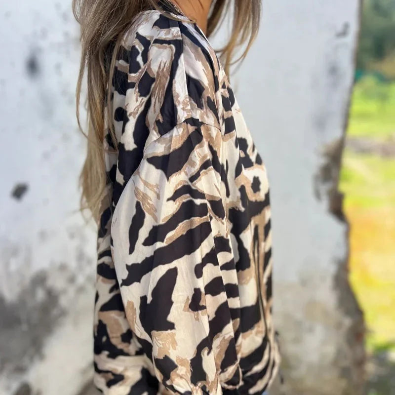 Zaria™ | Zebra Bomber Jacket